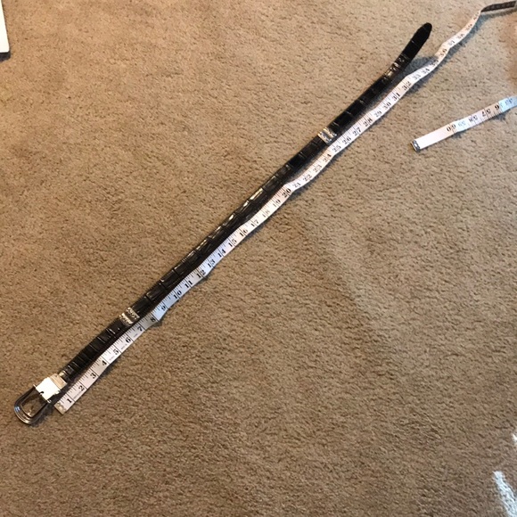 Reversible red & black & silver Brighton belt - Picture 7 of 8